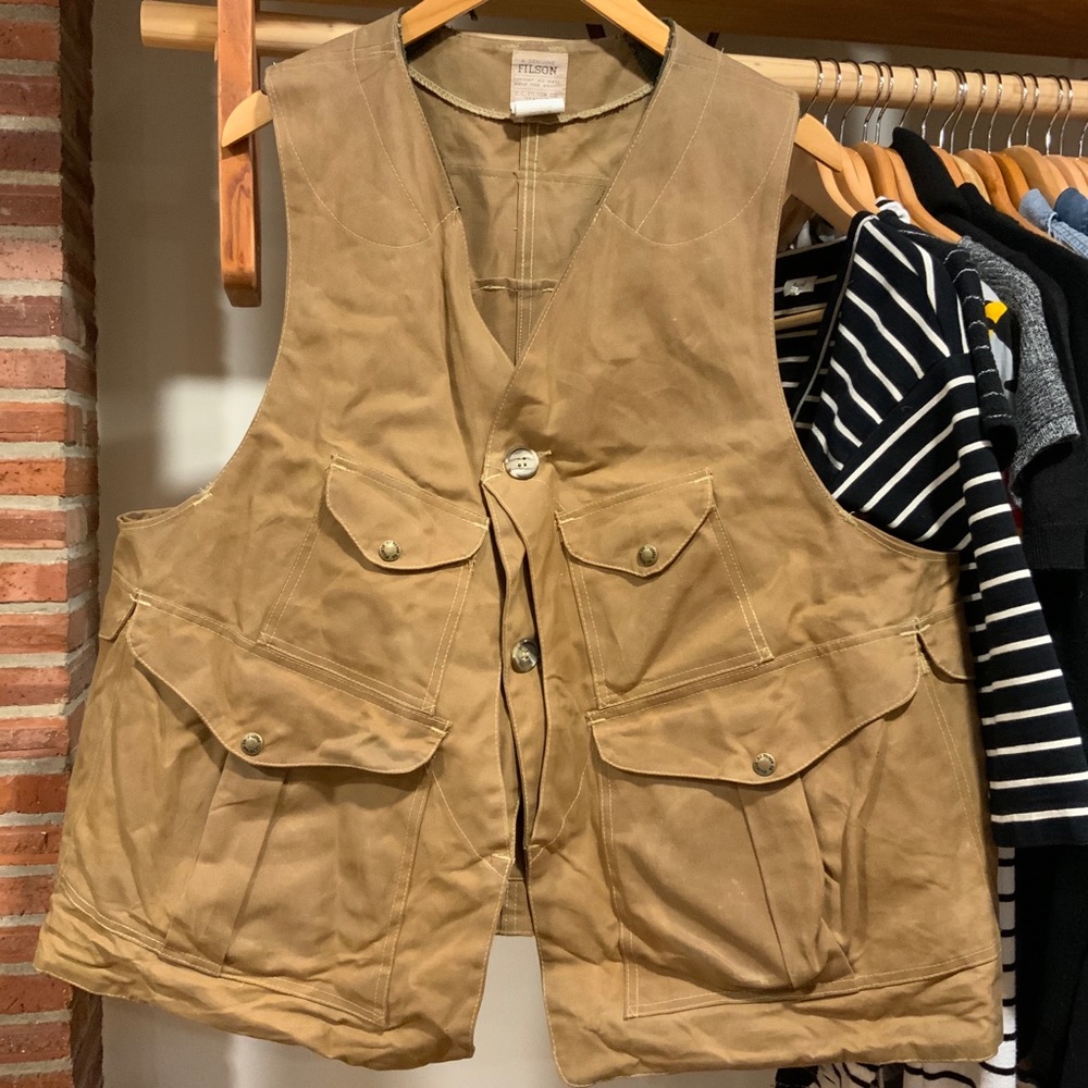Rare Filson Vintage Tin Cloth Vest Style 32 Men’s